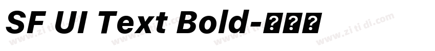 SF UI Text Bold字体转换
